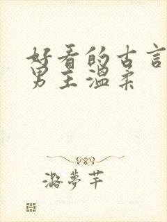 好看的古言小说男主温柔