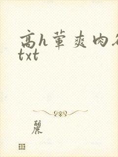 高h荤爽肉欲文txt