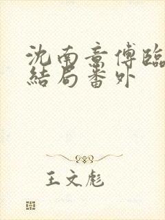 沈南意傅临洲大结局番外