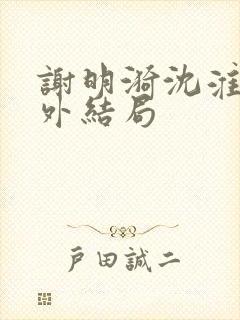 谢明漪沈淮舟番外结局