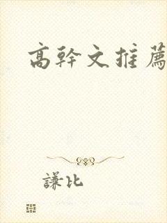 高干文推荐高h