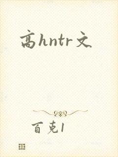高hntr文封面