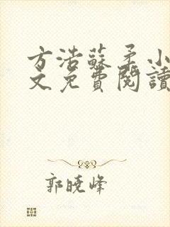 方浩苏柔小说全文免费阅读