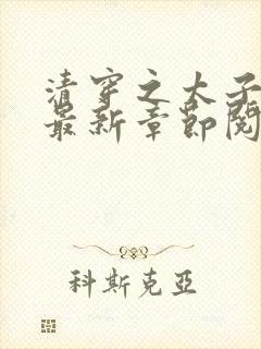 清穿之太子娇妃最新章节阅读