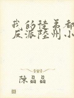 我的徒弟都是大反派陆州小说好看么封面