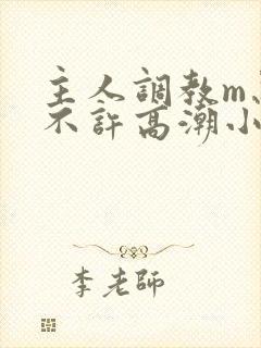 主人调教m忍着不许高潮小说