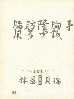 脂肪隆胸手术费用多少钱