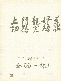 上门龙婿叶辰萧初然完结版下载