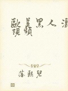 欧美黑人 激情视频