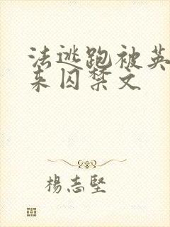 法逃跑被英抓回来囚禁文