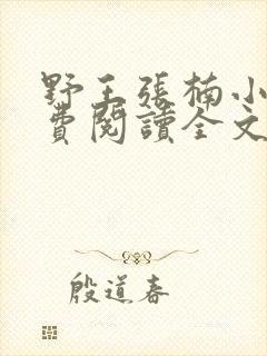 野王张楠小说免费阅读全文