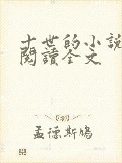 十世的小说在线阅读全文封面