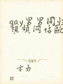 gay男男同性视频网站欧美