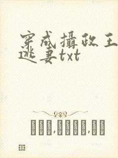 穿成摄政王侍爱逃妻txt