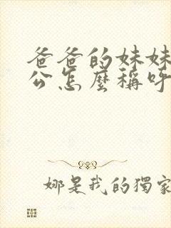 爸爸的妹妹的老公怎么称呼封面