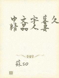 中文字幕久久久精品人妻