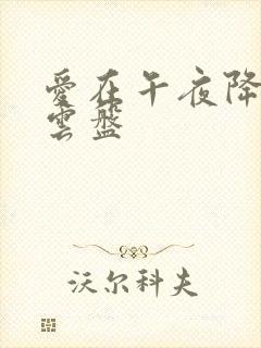 爱在午夜降临前云盘