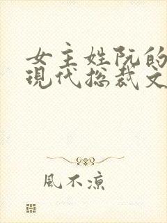 女主姓阮的小说现代总裁文