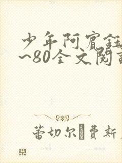 少年阿宾钰慧1~80全文阅读目录