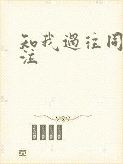 知我过往同我啜泣