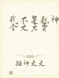 我不是戏神小说全文免费封面