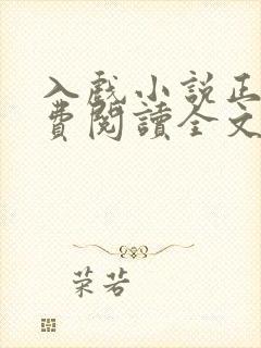 入戏小说正版免费阅读全文无弹窗