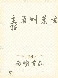 主角叫叶玄的小说