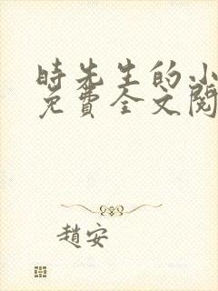 时先生的小甜妻免费全文阅读封面