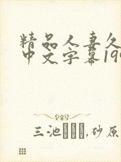 精品人妻久久久中文字幕199封面