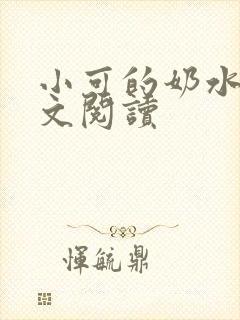 小可的奶水1全文阅读封面