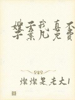 嫂子我真不是傻子叶凡免费阅读封面