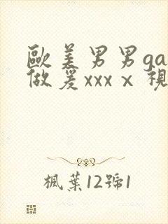 欧美男男gay做爰xxxⅹ视频