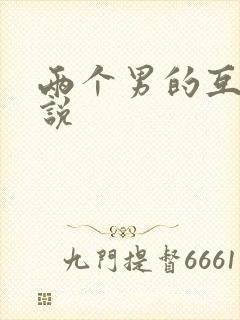 两个男的互操小说封面