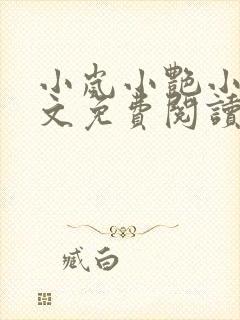 小岚小艳小说全文免费阅读最新章节