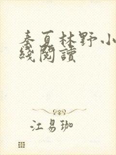 秦夏林野小说在线阅读