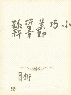 孙哲叶巧小说最新章节