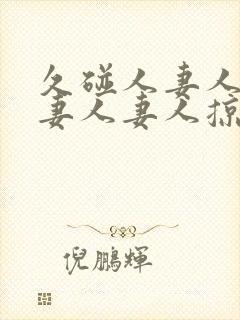 久碰人妻人妻人妻人妻人掠