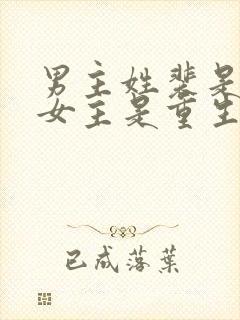 男主姓裴是首辅女主是重生的古言