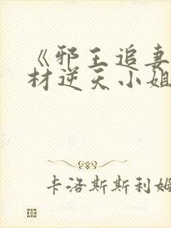 《邪王追妻:废材逆天小姐》txt