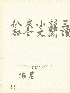 扒灰小说三十六部全文阅读