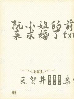 阮小姐的前夫又来求婚了txt全文阅读