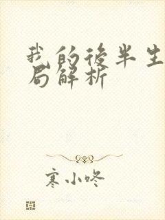 我的后半生大结局解析