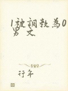 1被调教为0男男 文