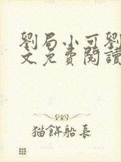 刘局小可刘真全文免费阅读最新章节封面