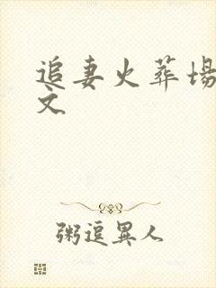 追妻火葬场百合文