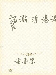 沉溺 清汤涮香菜