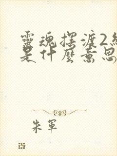 灵魂摆渡2结局是什么意思封面