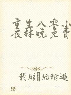 重生八零小军嫂夜林晚免费阅读全文