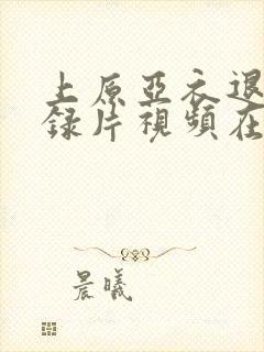 上原亚衣退役纪录片视频在线观看