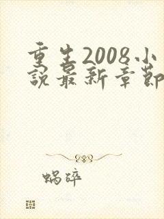 重生2008小说最新章节免费阅读全文